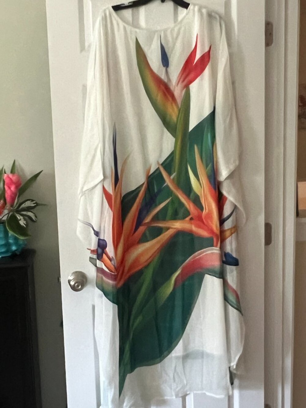 Bahari Bahamas Full Length Flowy Dress/Cover Up - New! One Size Fits All - Picture 2 of 3